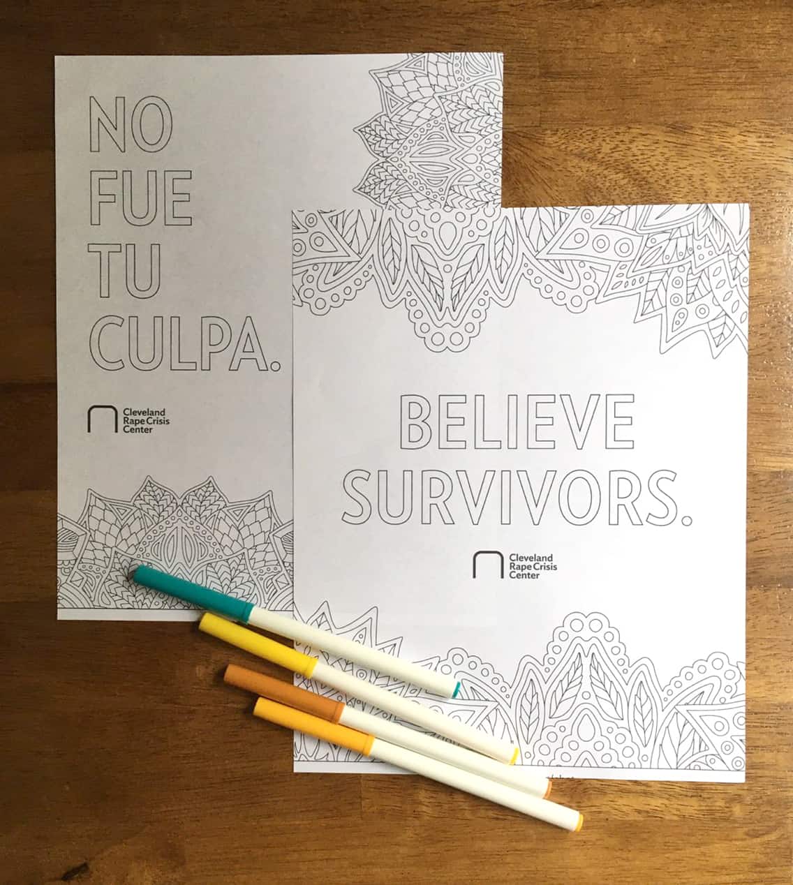 Coloring Pages from Cleveland Rape Crisis Center